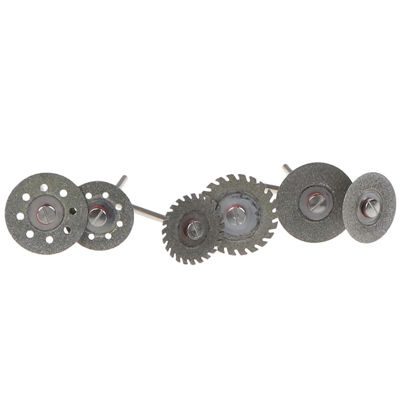 

10Pcs disc+1Shank Dental Diamond Polishing Wheel Saw Disc Ultrathin Sand Cutting Film Jewelry Deture Grinding Cutter Rotary Tool