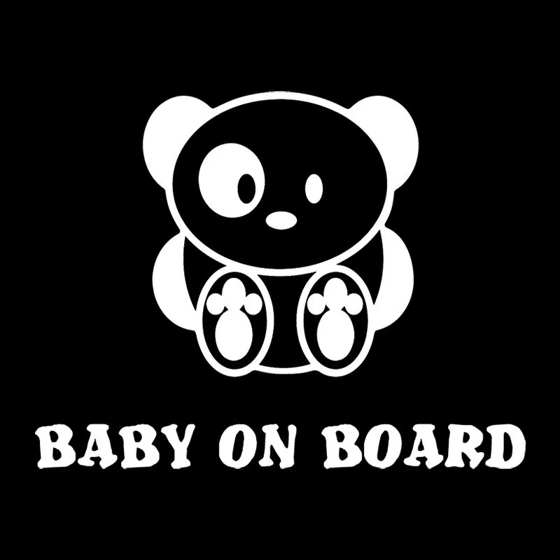 15.8X12.1CM BABY ON BOARD Funny Panda Car Sticker Decals Bumper Decoration Accessories | Автомобили и мотоциклы