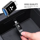 1 шт., автомобильное мини-зарядное устройство Type-C с USB-адаптером для Mitsubishi Outlander Lancer Asx Pajero, автомобильные аксессуары