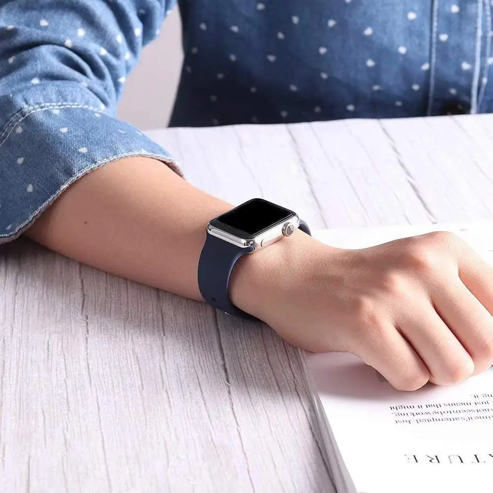 

silicone Strap for apple watch band 6 SE 44mm 40mm 38mm Cartoon Mouse printing band for iwatch series 5 4 3 42mm bracelet