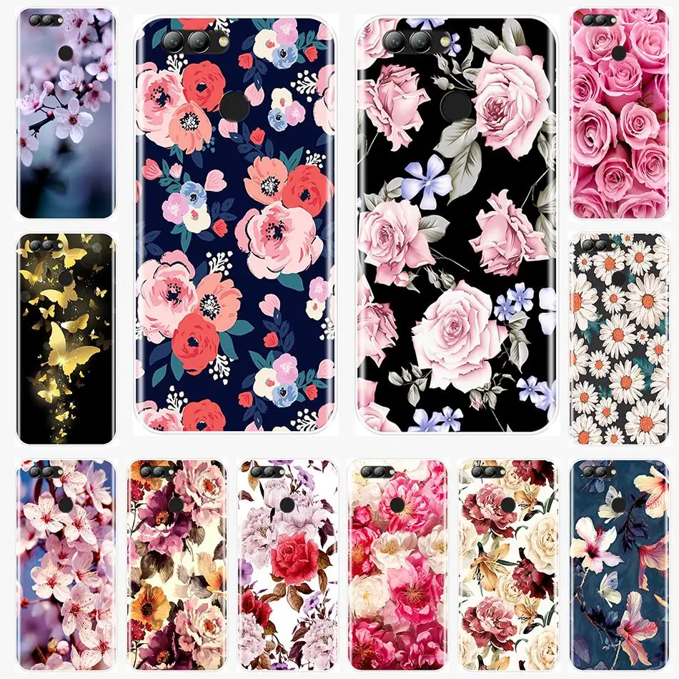 

Beautiful Flowers Back Cover For Huawei Nova 2i 2 Lite Plus 3 3I 3E Soft Silicone For Huawei Nova Smart Lite 2017 Phone Case