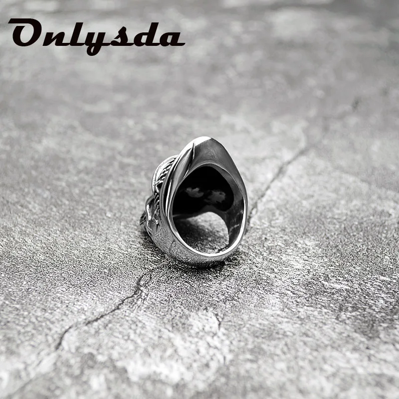 Onlysda уникальное Винтажное кольцо в виде черепа пирата с перекрещивающимися