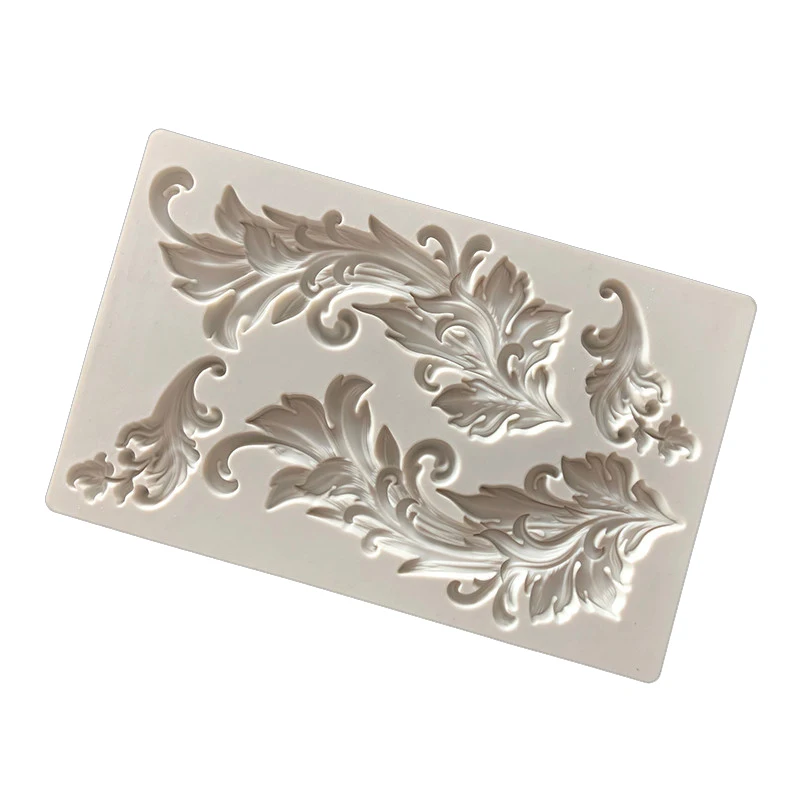 Рельефная силиконовая форма для помадки в европейском стиле барокко инструменты
