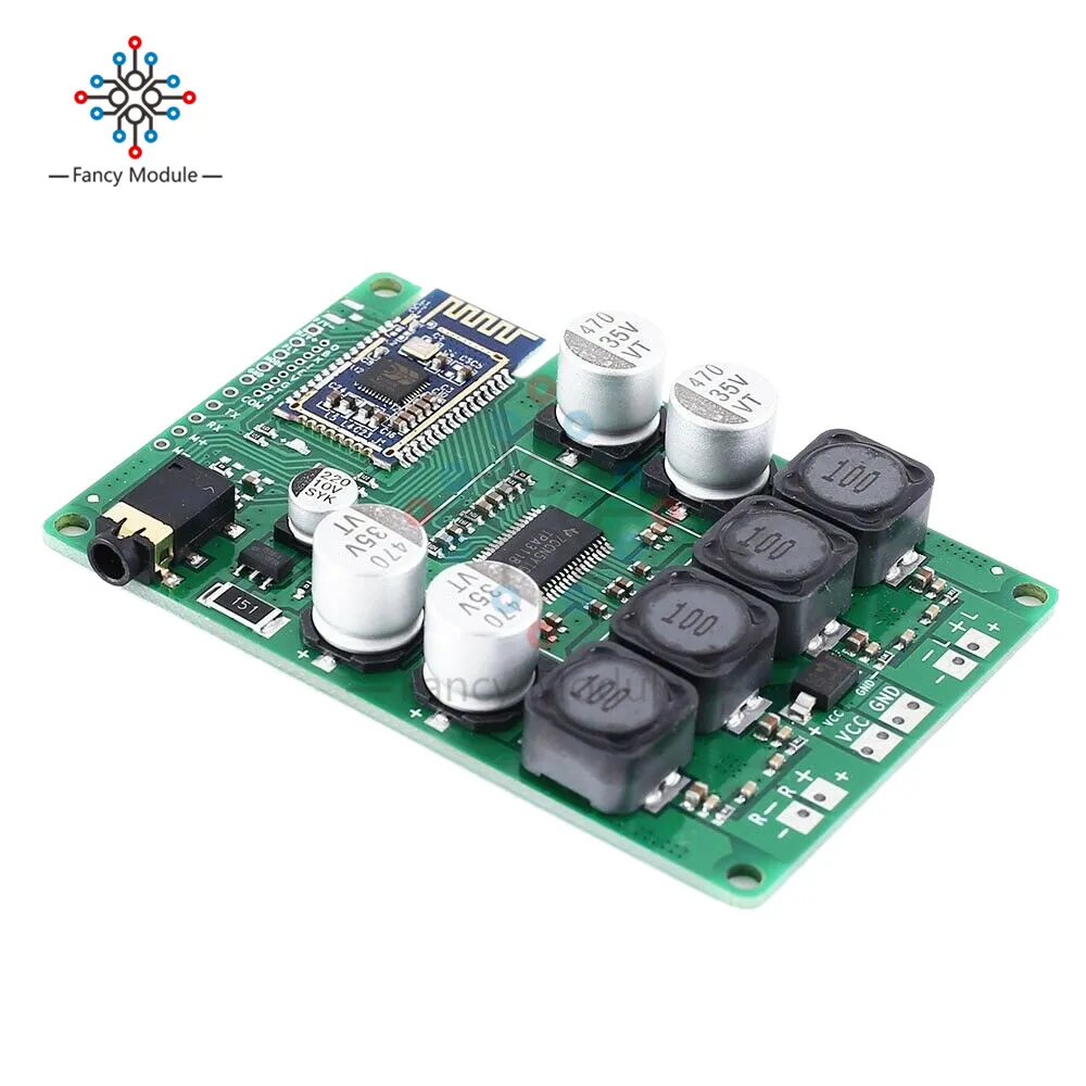 

diymore Bluetooth 5.0 Receiver Module TPA3118 Amplifier Audio Stereo Board 2x30W/20W with AUX Audio Input