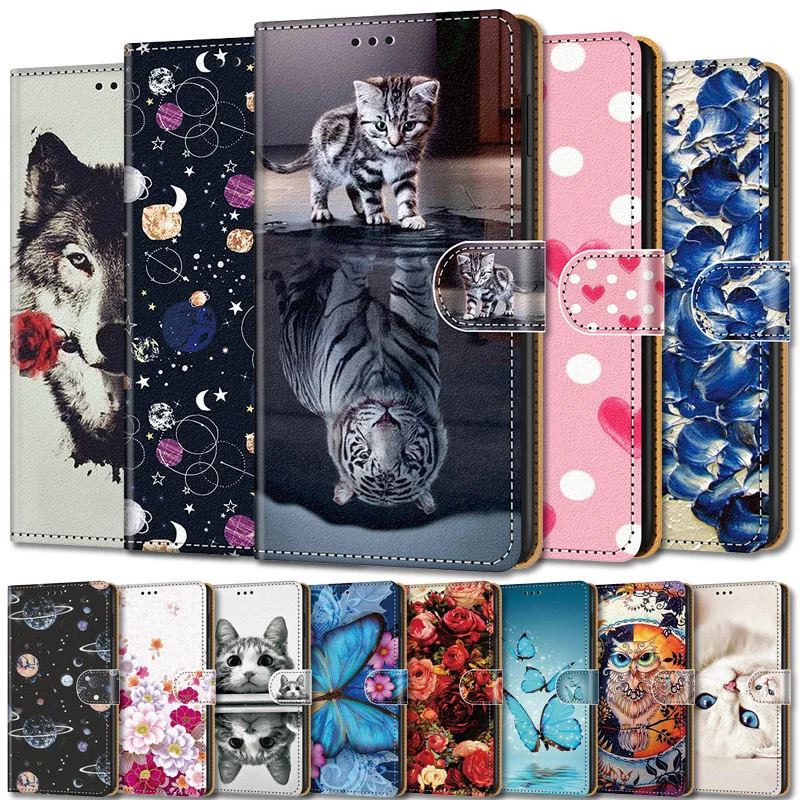 

Flip Leather Phone Case For Alcatel 3L 2020 1B 1S 1V 1C On Vodafone Smart V11 Wallet Card Holder Stand Book Luxury Cover Fundas