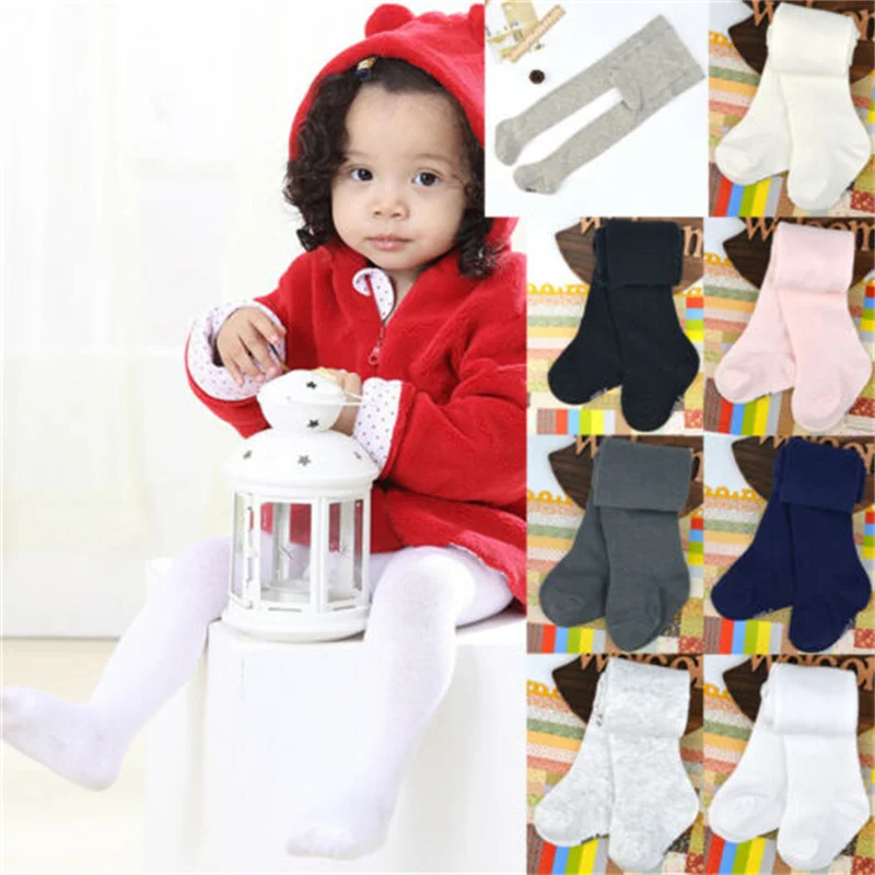 

Toddler Kids Baby Girl Boy Cotton Warm Tights Stockings Winter Soft Solid Pants Trousers Pantyhose