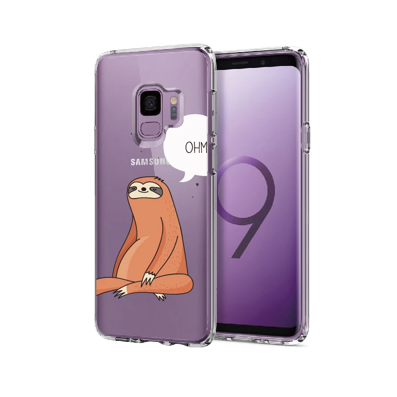 Ленивый милый чехол для телефона с животными Samsung Galaxy Note 8 9 10 A7 A8 S8 S9 S10 S20 Plus мягкий