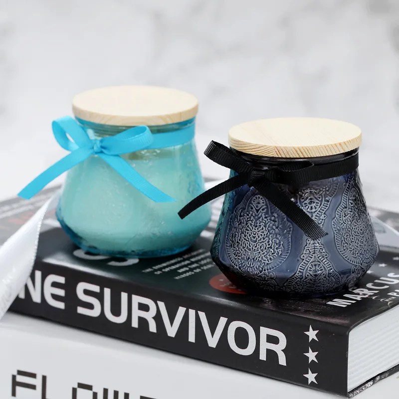 Матовые стеклянные банки дизайнерские свечи ароматизированные роскошные и