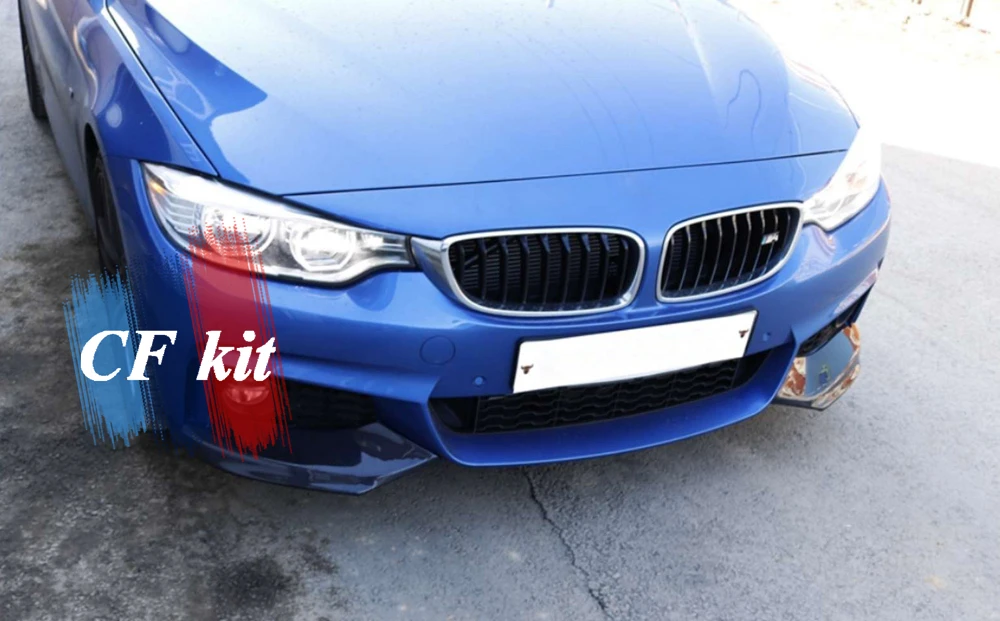 CF комплект из углеродного волокна M-Tech передний губной бампер спойлер сплиттеры