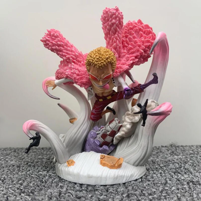 Аниме One Piece Q статуя Donquixote Doflamingo battle Ver. ПВХ экшн фигурки модели игрушки|Игровые и