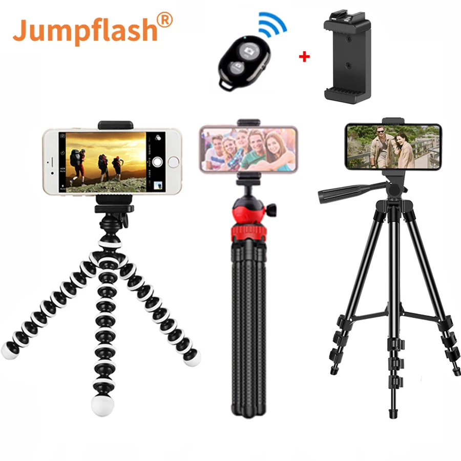 Дорожный Гибкий штатив Jumpflash в форме осьминога для смартфонов портативный Трипод