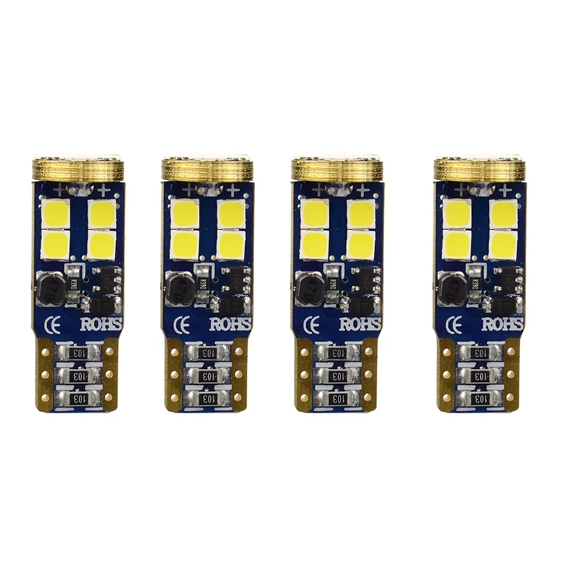 T10 168 Светодиодные Автомобильные лампы 4 шт. 194 W5W 12 Smd 3030 чипсет СВЕТОДИОДНЫЕ Лампы