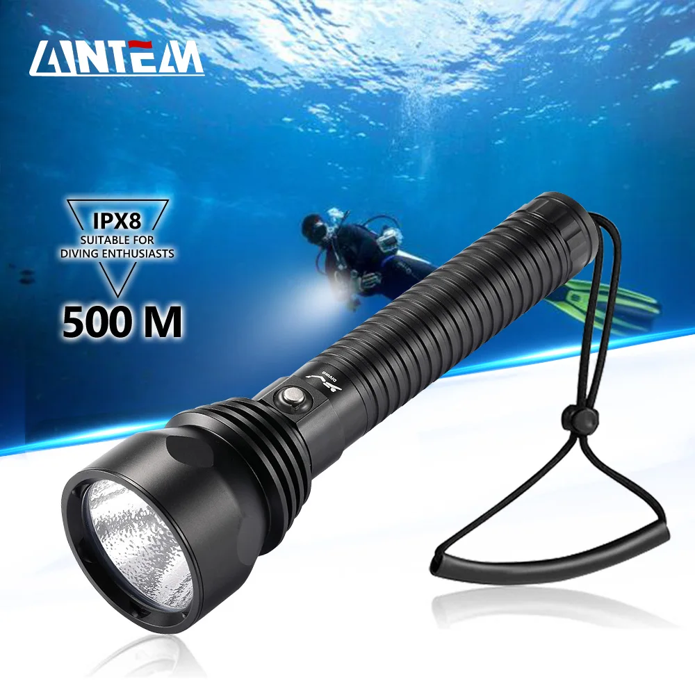 

8000LM XHP90.3 Most Powerful LED Scuba Diving Flashlight 10000mAh Underwater 500m Torch Waterproof XHP70 Dive Lamp Lantern Light