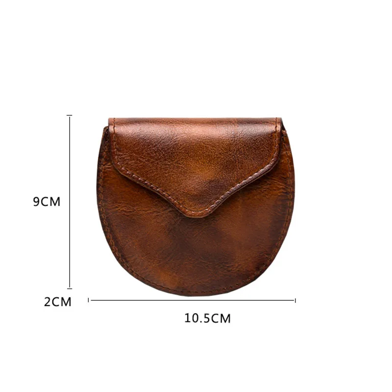 

AETOO Retro first layer cowhide coin purse, leather small card holder, male personality handmade wallet, distressed key holder