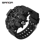 Мужские спортивные часы SANDA, Многофункциональные цифровые военные часы, 2020