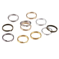 50 200pslot 4 20mm gold rhodium open jump rings double loops split rings connectors for diy jewelry making findings accessories