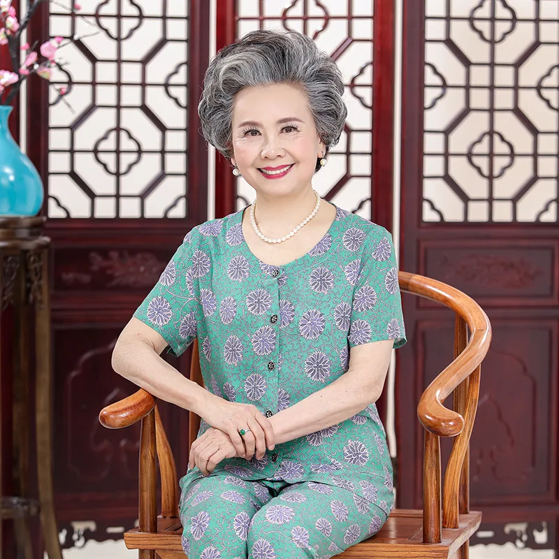 Летний повседневный комплект для мамы Kaguster из 2 предметов с цветочным принтом