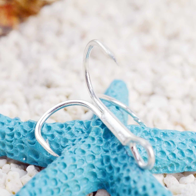 50 шт. Высокоуглеродистая сталь рыболовный крючок тройной супер твердый острый