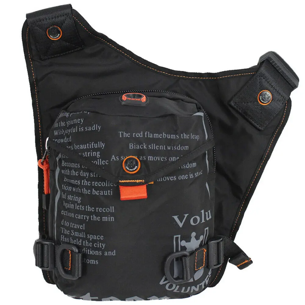 Высококачественная Мужская сумка из ткани Оксфорд, трендовая Сумка для езды на ногах, поясная сумка, сумки через плечо от AliExpress WW