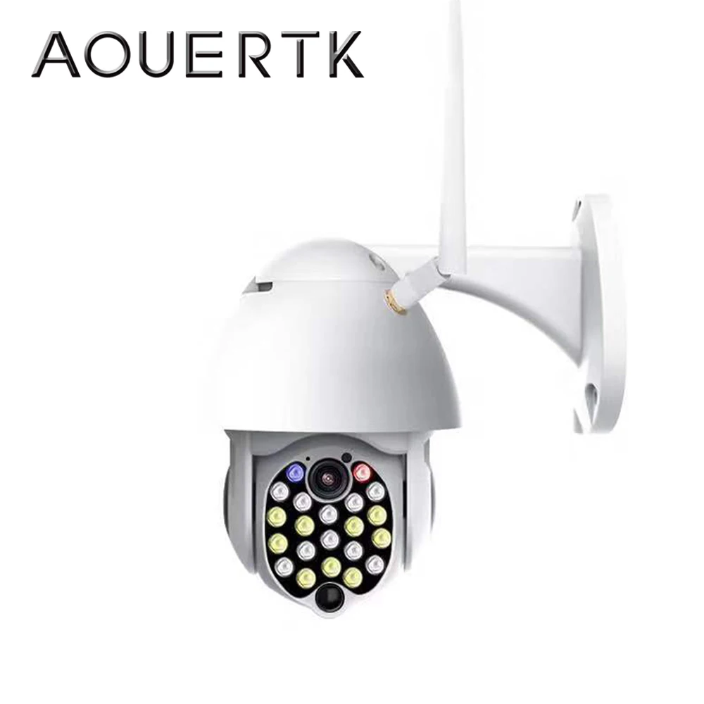 AOUERTK Водонепроницаемая WIFI камера безопасности 1080P 2MP PTZ наружная скоростная