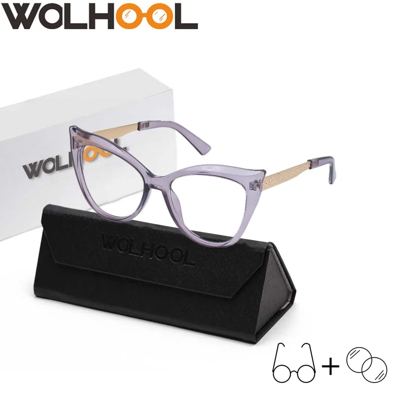 Женские очки для чтения по рецепту кошачий глаз подходящие к книжной газете