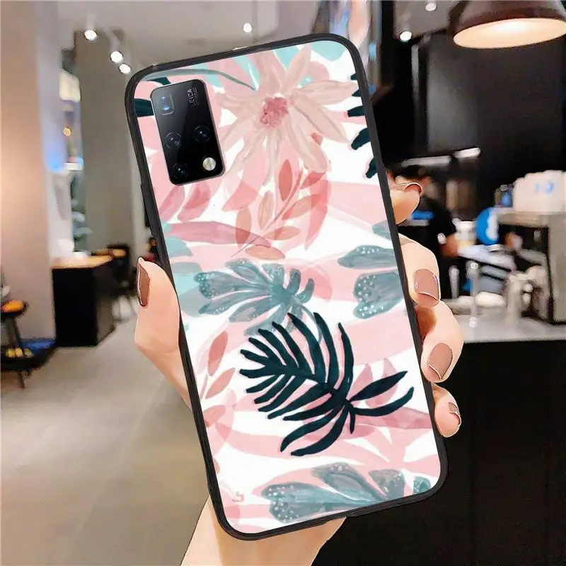 

Hand Drawn Leaves Phone Case for Huawei Nova 5T 7 Pro Cover 3i 2i Y5 Y7 2019 Y9 Prime Y9s Y8s Y8p Y6 Fundas Coque