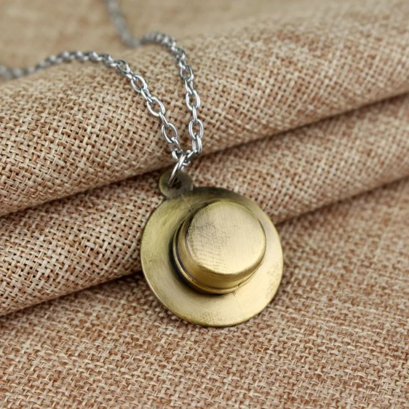 

Fashion Anime One Piece Theme Rudder Skull Skeleton Luffy Straw Hats Thousand Sunny Ship Logo Necklaces For Men Women Fans Gift