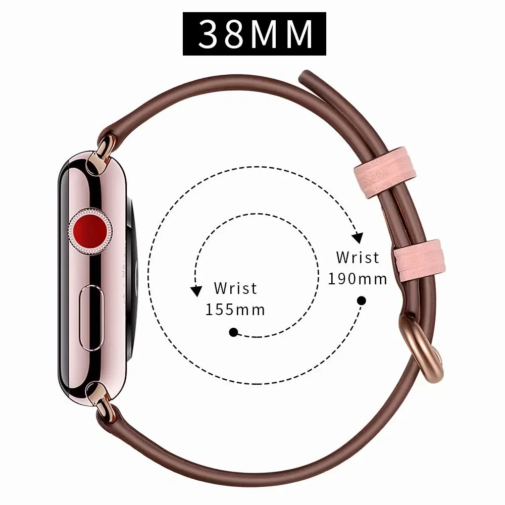 Отличный ремешок для Apple Watch из натуральной кожи петлевой ремешок для iWatch 38 мм 42 мм 40 мм 44 мм браслет серии 4 3 2 1 серия 5