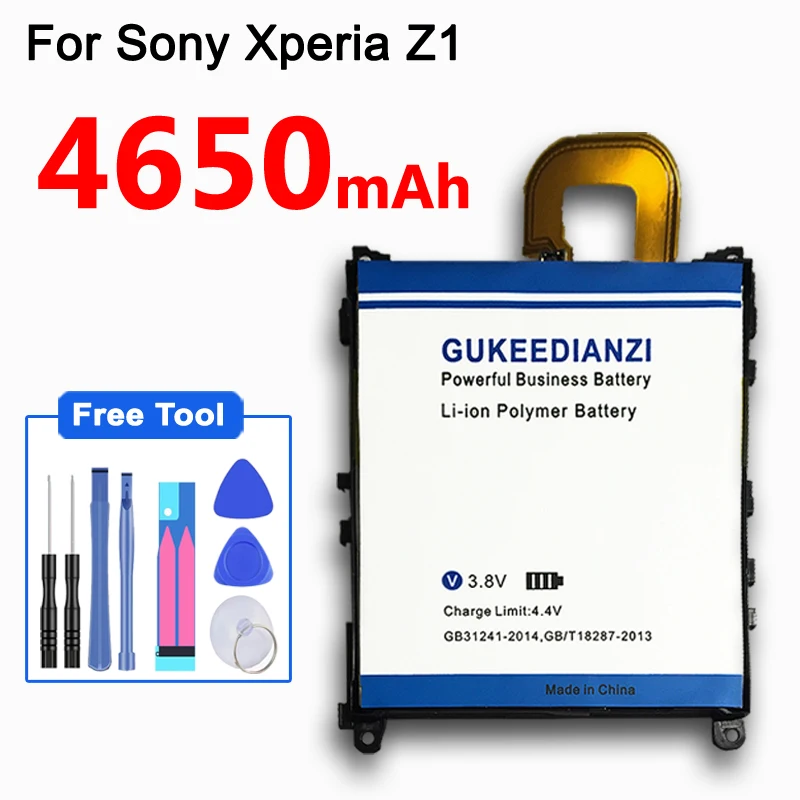 Аккумулятор GUKEEDIANZI для Sony4650mAh SONY L39h Xperia Z1 Honami SO 01F C6902 C6903 LIS1525ERPC оригинальные