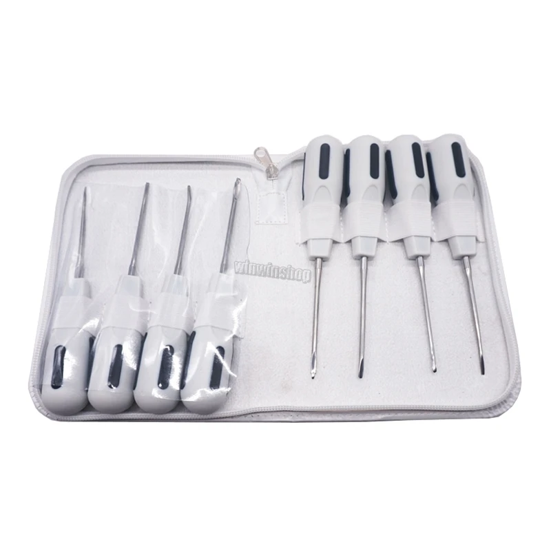 

8 шт./компл. зубной Инвазивный лифт, очень компактный Инвазивный зуб для удаления зубов, стоматологический инструмент