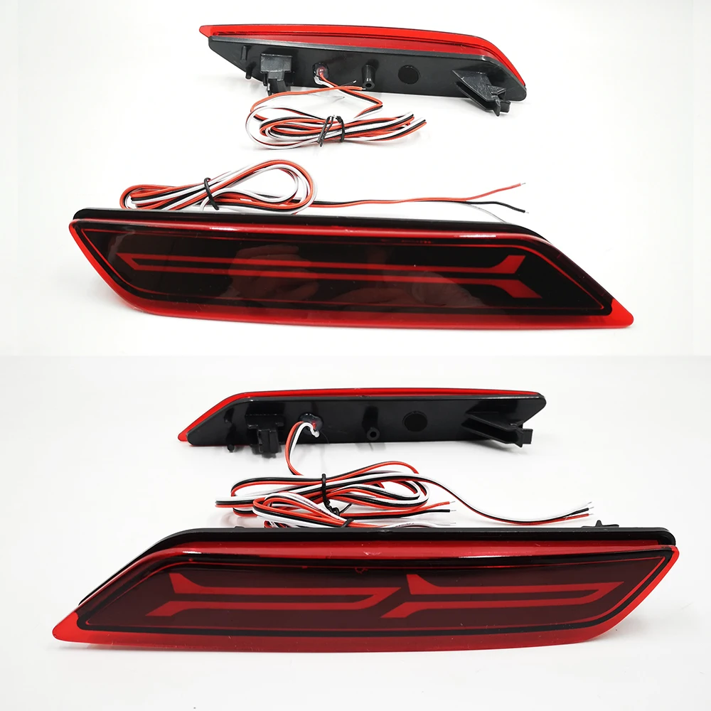 Автомобильный мигающий 2 шт. для Honda City 2017 2018 светодиодный DRL задний бампер