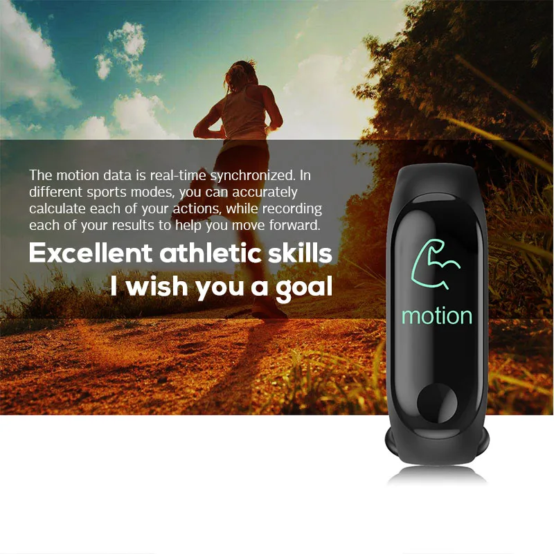 Bluetooth спортивный браслет для бега Шагомер ходьбы монитор сердечного ритма