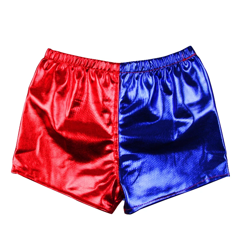 Shorts Высокое качество, карнавальный костюм для девочек, отряд самоубийц, Харли Куинн, наборы с вышивкой, Джокер, монстр, клоун, наряды - Цвет: Shorts