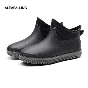 Мужские непромокаемые ботинки, Нескользящие и износостойкие водонепроницаемые ботинки для мытья, водонепроницаемые ботинки для шеф-повара, Комбинезоны и обувь для мытья сада