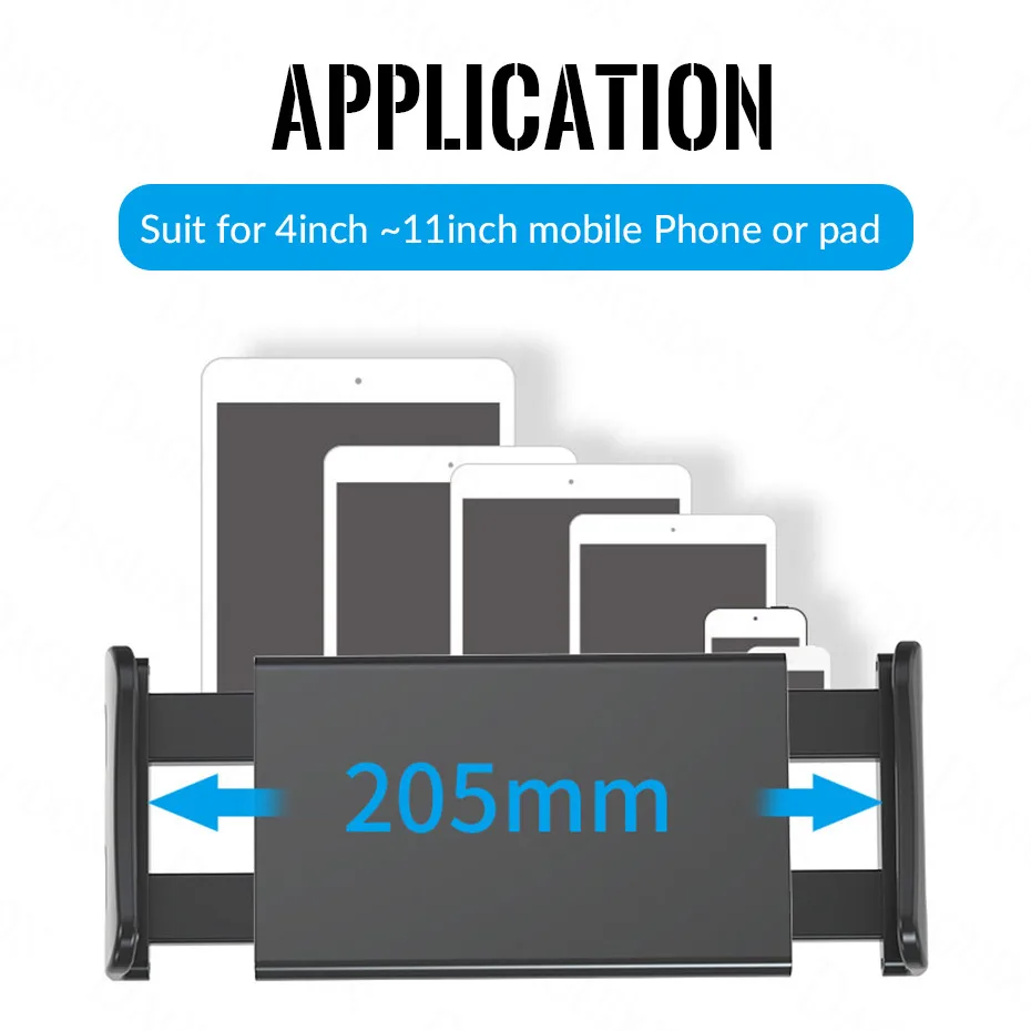 tablet car phone holder rear seat support pillow stand headrest soporte mount bracket incar for iphone ipad tablet 4 11 inch free global shipping