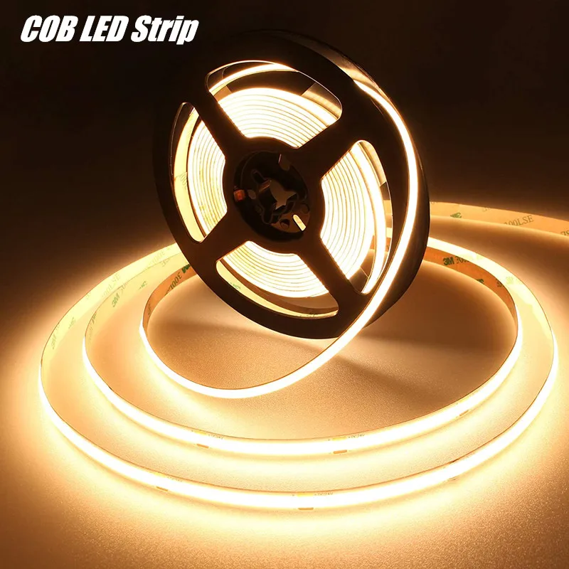 

360leds/M COB LED Strip Light For Living Room Kitchen Decoration Background Night light DC 24V Diode Decor Lamp Lighting String