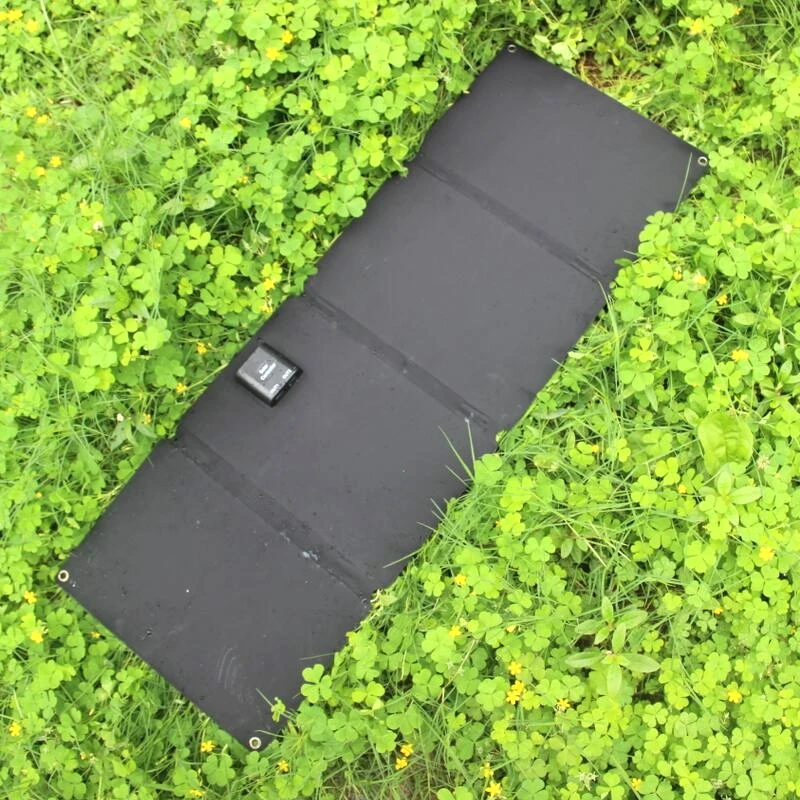 Зарядное устройство на солнечной батарее BUHESHUI 60 Вт ETFE + двойной USB 5 В и 12