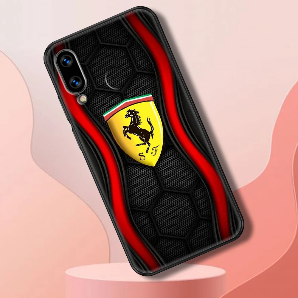 

Italy Super ferraris Car Phone case For Huawei Honor 6 7 8 9 10 10i 20 A C X Lite Pro Play black art funda trend cell cover 3D