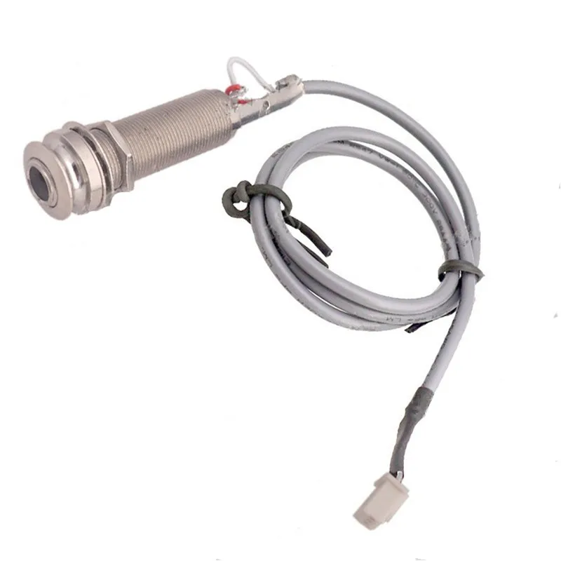 

1 шт. ремешок Endpin 6,35 контактный разъем и 3-контактный разъем для акустической гитары звукосниматель 101 201 301 запасная часть 58 см кабель