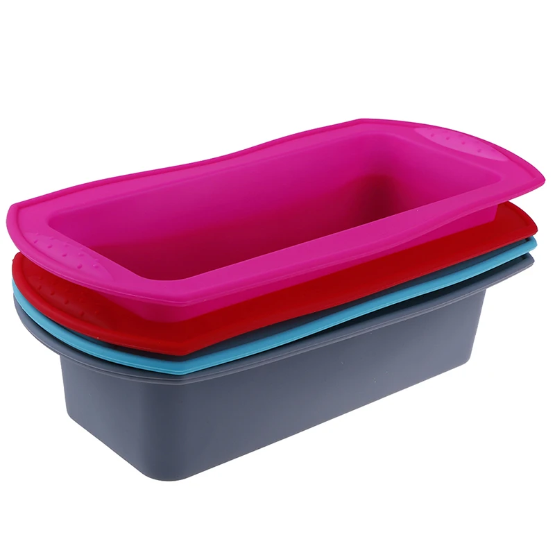 Rectangle Silicone Cake Mold DIY Bakeware Fondant Muffin Chocolate Moulds Dish Cupcake Molds Tools | Дом и сад