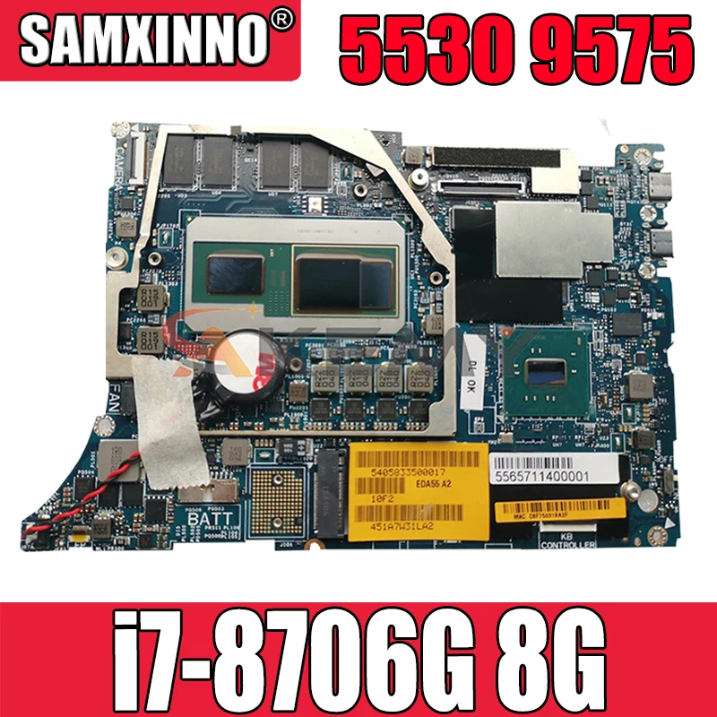 

Akemy абсолютно новый i7-8706G 8G для Dell Precision 5530 9575 Материнская плата ноутбука DAZ10 LA-F211P CN-0XT69Y XT69Y материнская плата 100% тестирование