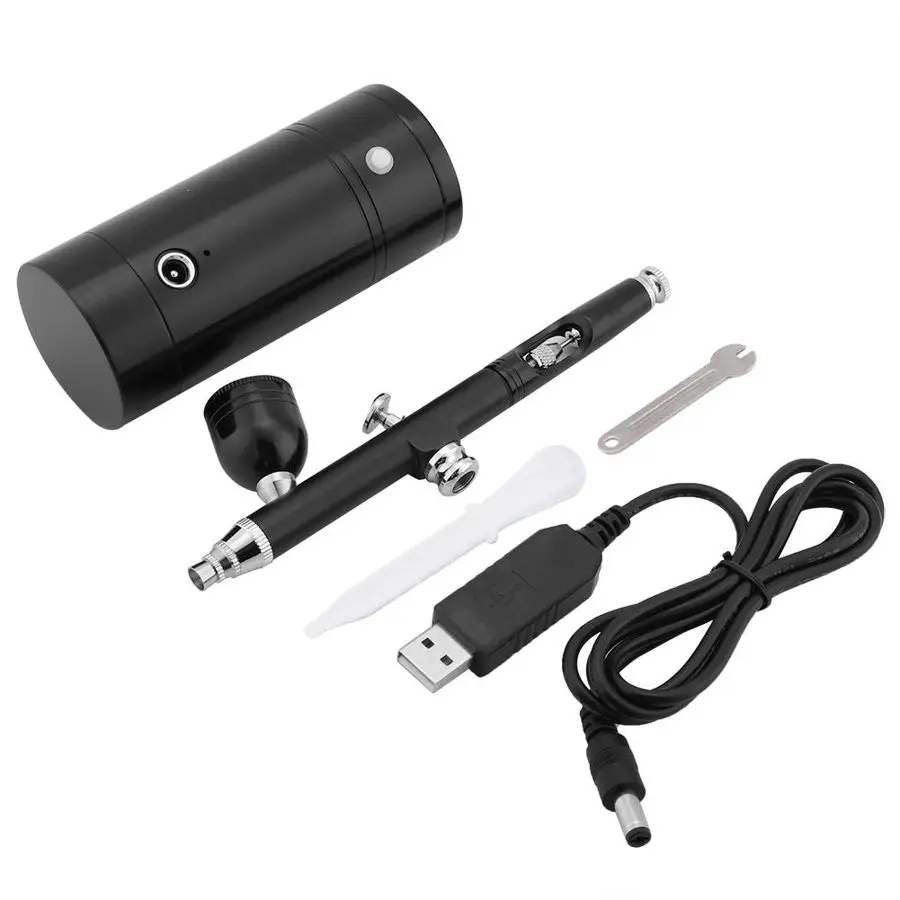 Аэрограф с компрессором краскопульт гравитационной подачей 0 3