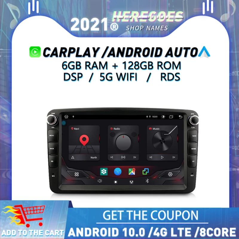 Carplay 8 &quotDSP Android 10 0 4 Гб + 64 ГБ Автомобильный DVD плеер для Benz W209 W163 W203 W168 виано Вито