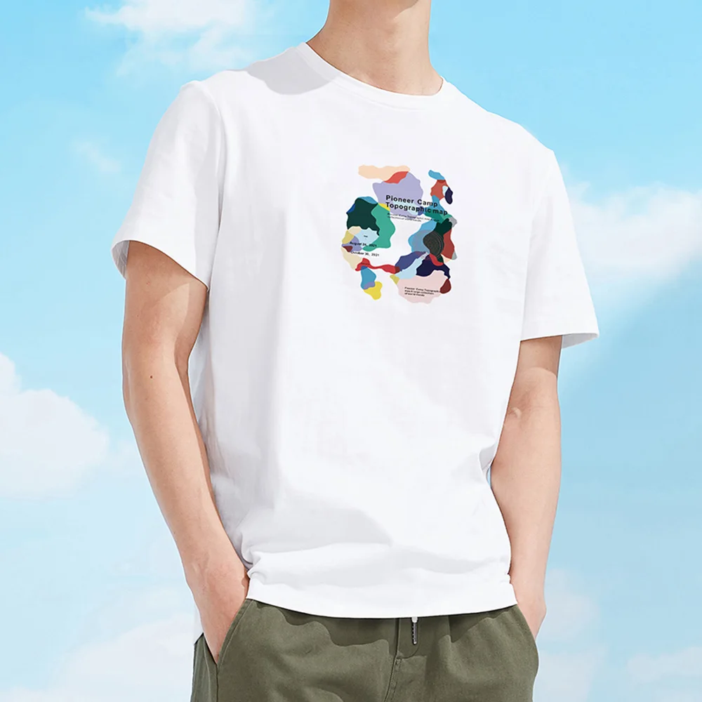 New Men's T-shirt 100% Cotton Casual Oversize Summer Men's Clothing ATK01105234H