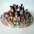 100 шт., масштаб 1:751:1001:150, модель здания, модель человека, Смешанная миниатюрная детская конструкция, фигурки стоячих людей, пассажирские игрушки