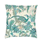 Павлин и металлик птица холст наволочка холст De Jouy мотив напольная Подушка Наволочка для дивана Наволочка украшения для дома