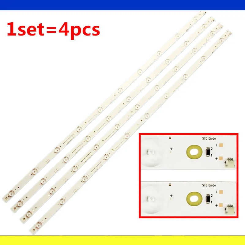 10 комплектов = 40 шт. Hitachi UHD43D5000ISX LB43006 искусственных элементов (4) LE43A509A LU43V809 | Лампы и
