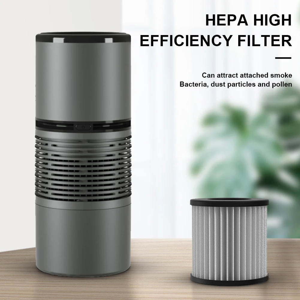 

Car Air Purifier USB Powered Negative Ion Portable Mini HEPA Air Cleaner Filters Automatic Induction Air Fresheners 2 Modes