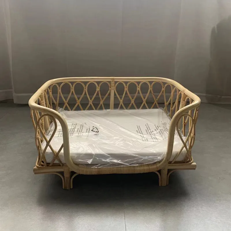 PurelyFeel Hand-woven Rattan Pet Bed Dog Sofa Chair Cat Princess | Мебель