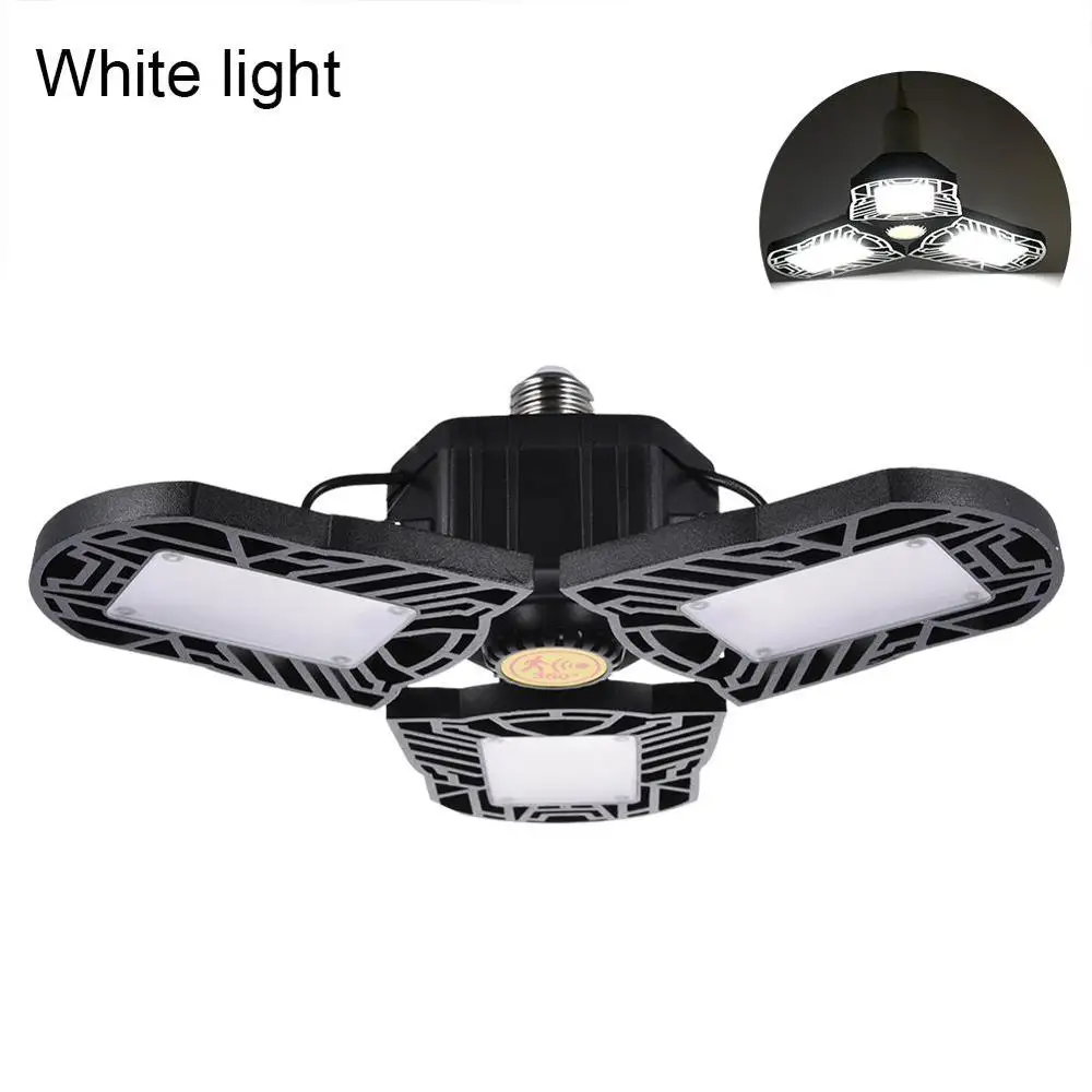 White with sensor E27 Led High Bay свет деформации НЛО гаражная лампа 60 Вт Водонепроницаемый промышленный свет 85-265 в высокой интенсивности света - Цвет: White with sensor